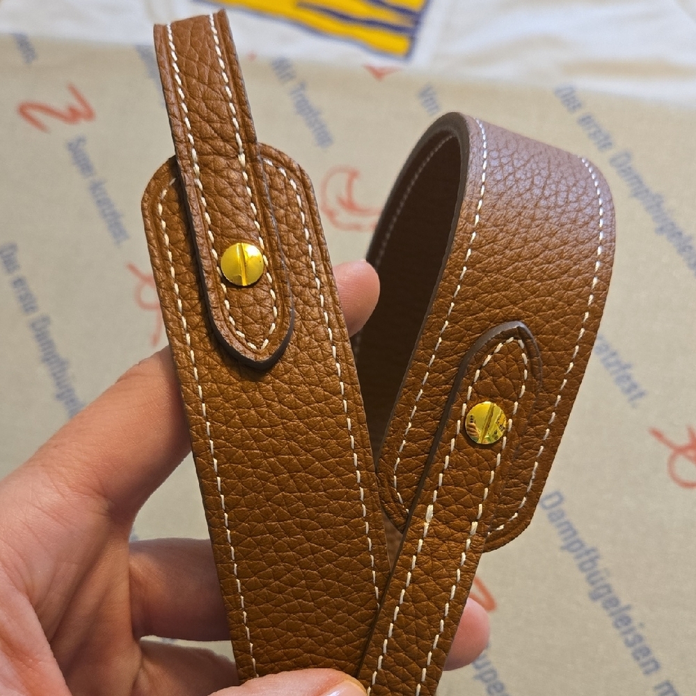 Brown Leather Men's Bag Strap
